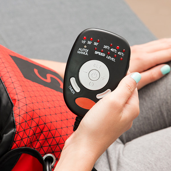 Vibrerende træningsbælte med saunaeffekt (S)