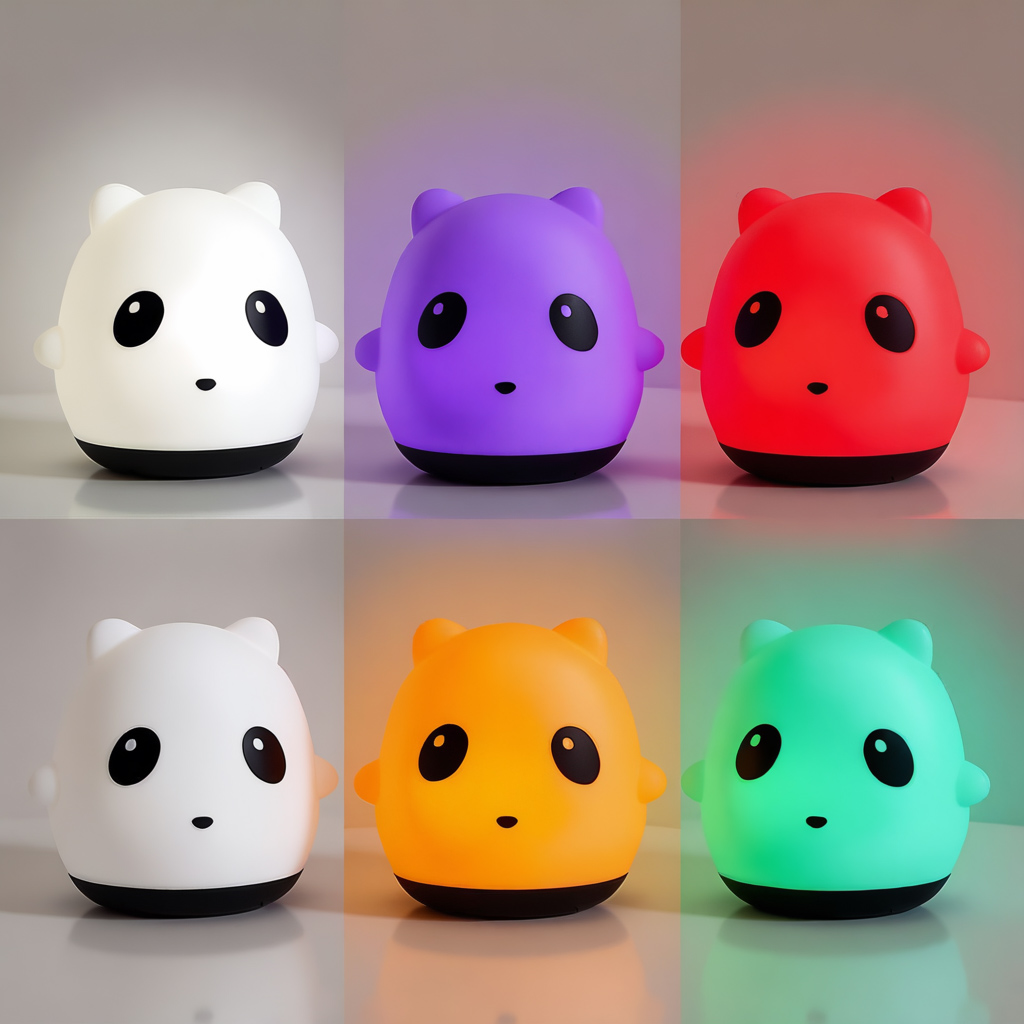 Genopladelig natlampe panda