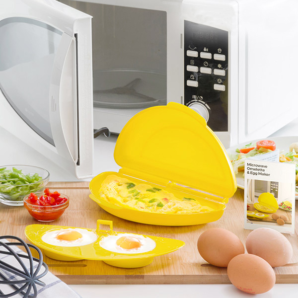 Æg- og omeletmaker til mikroovn