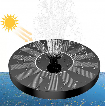 Solcelledrevet fontæne