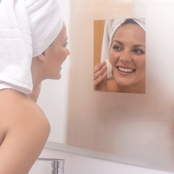 Spejlfolie med antidug, 2-pak