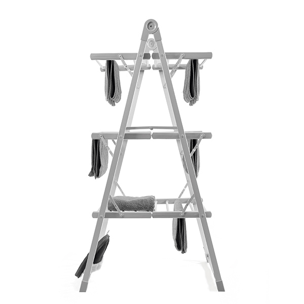 Elektrisk tørrestativ i vertikal model 300W, 30 stænger, grå