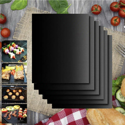 Non-stick grill- og stegeunderlag (2 stk)