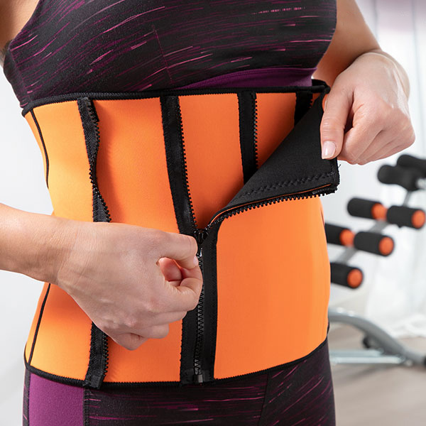 Slankende sportsbælte med sauna-effekt
