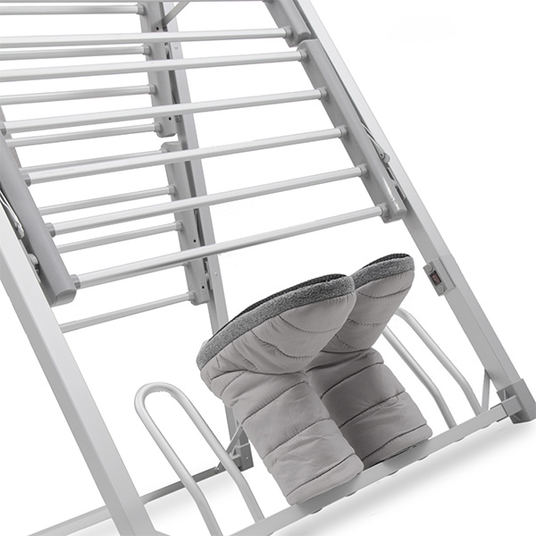 Elektrisk tørrestativ i vertikal model 300W, 30 stænger, grå