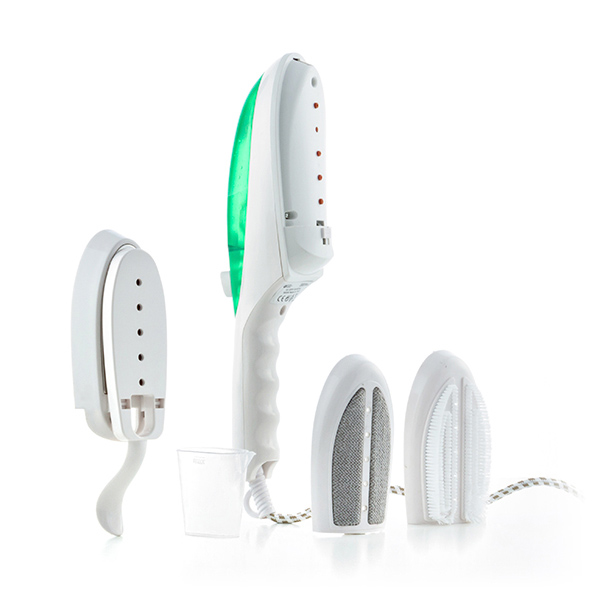 Dampstrygejern i vertikal model, 1000W (hvid/grøn)