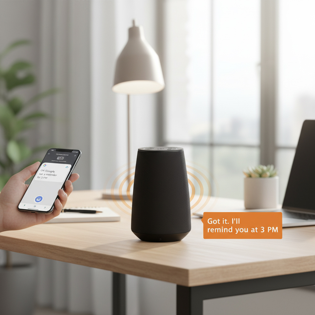 Stemmeassistent-højttaler